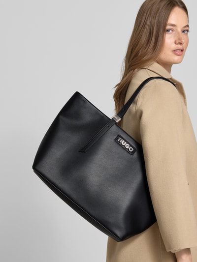 HUGO Shopper mit Label-Applikation Modell 'MEL 2.0 TOTE' Black 1