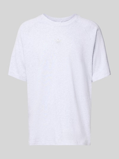 adidas Originals T-shirt met labelstitching Lichtgrijs - 2