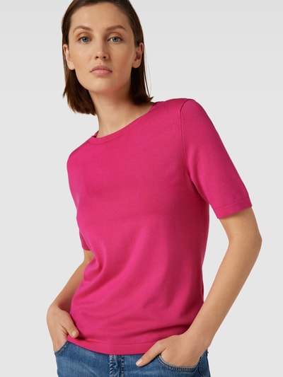 Christian Berg Woman Selection T-Shirt in Strick-Optik Pink 3