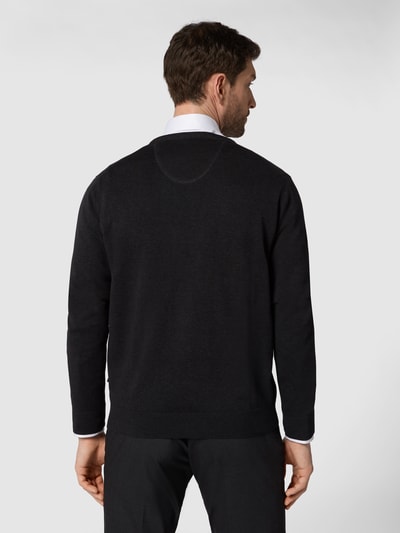 Fynch-Hatton Pullover mit V-Ausschnitt Anthrazit 5