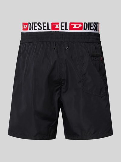 Diesel Zwembroek met elastische band, model 'VISPER' Zwart - 3