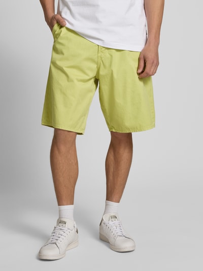 G-Star Raw Szorty o kroju relaxed fit z wpuszczanymi kieszeniami model ‘Travail’ Neonowy żółty 4