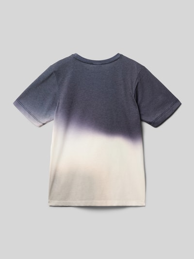 Productfoto, Regular Fit T-shirt met katoen van s.Oliver RED LABEL, kleurverloop look, korte mouw, ronde hals, tennis-patch