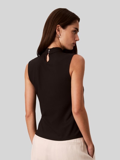 Calvin Klein Womenswear Top Slim o kroju slim fit z mieszanki modalu Czarny 5
