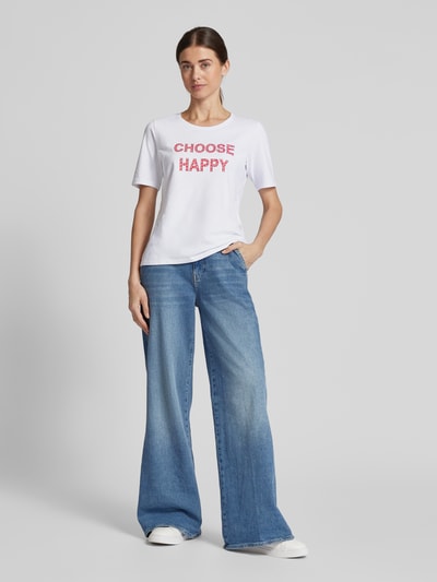 Betty Barclay T-Shirt mit Statement-Print Weiss 1