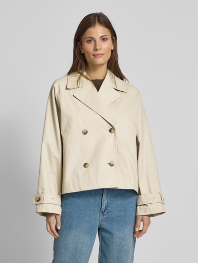 Selected Femme Trenchcoat mit Leistentaschen Modell 'CILO' Beige 4