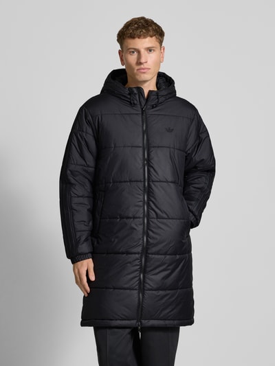 adidas Originals Płaszcz parka o kroju regular fit z kapturem model ‘Adicol’ Czarny 4
