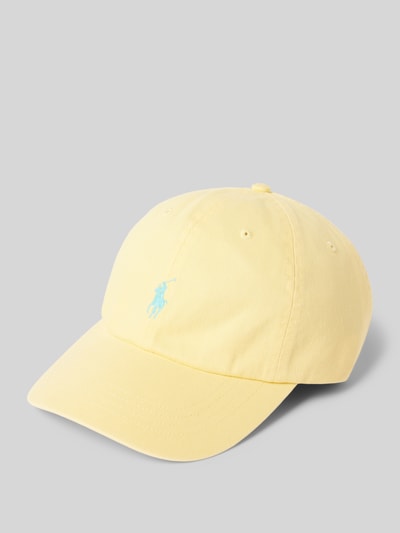 Polo Ralph Lauren Basecap mit Logo-Stitching Hellgelb 1