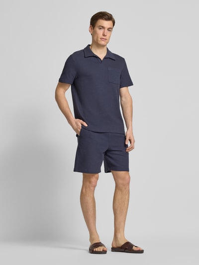 ECOALF Poloshirt met borstzak, model 'OLIVERALF' Marineblauw - 1