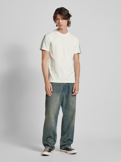 Calvin Klein Jeans T-Shirt mit Rundhalsausschnitt Offwhite 1