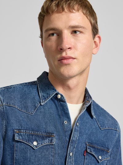 Levi's® Regular Fit Jeanshemd aus reiner Baumwolle Modell 'BARSTOW WESTERN' Jeansblau 3