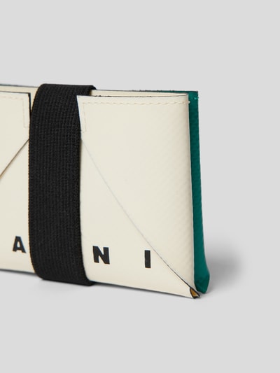 Marni Portemonnaie im Colour-Blocking-Design Offwhite 2