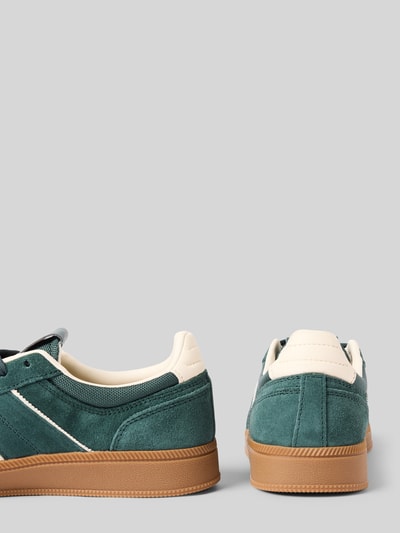 Tommy Jeans Low Top Sneaker aus echtem Rindsvelours Dunkelgruen 2