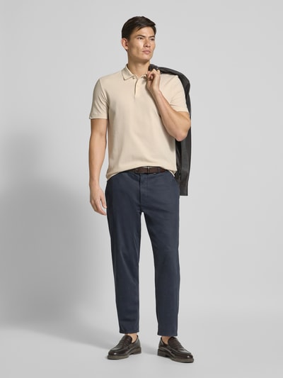 BOSS Regular fit poloshirt van katoenmix Beige - 1