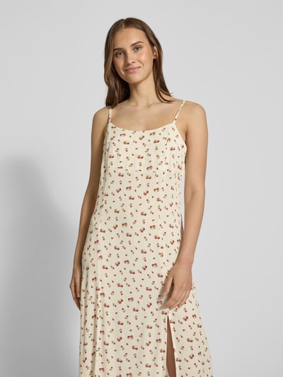 Review Midikleid mit Karree-Ausschnitt Beige 3