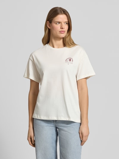 Marc O'Polo DENIM Regular Fit T-Shirt aus reiner Baumwolle Offwhite 4