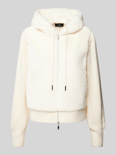 monari Strickjacke mit Kapuze Offwhite 2