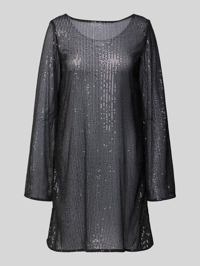 Pieces Fließendes Cocktailkleid mit Paillettenbesatz Modell 'JACK' BLACK 2