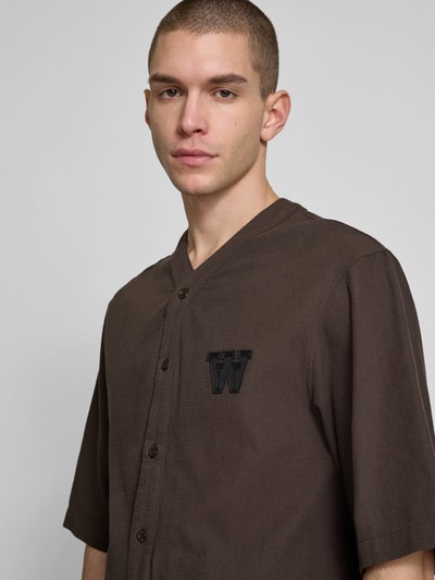 Wood Wood Regular fit vrijetijdsoverhemd in gebreide look Flanel - 3