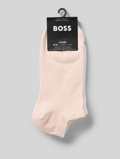 BOSS Sneakersocken mit Label-Print im 3er-Pack Hellrosa 3