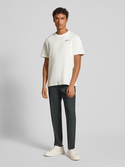 POMPEII BRAND T-Shirt mit Label-Print Modell 'SABONS DE POMPEII' Offwhite 1