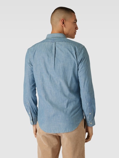 Polo Ralph Lauren Slim fit vrijetijdsoverhemd in denimlook Jeansblauw - 5