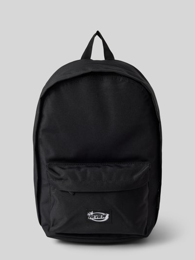 REVIEW Rucksack mit Label-Patch Black 2