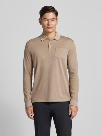 bugatti Koszulka polo z wyhaftowanym logo Beżowy 4