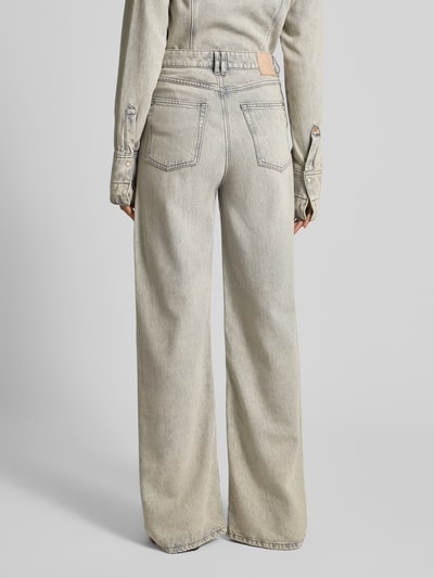 BOSS Orange Wide Leg Jeans aus Baumwoll-Lyocell-Mix Modell 'MARLENE' Hellgrau 5