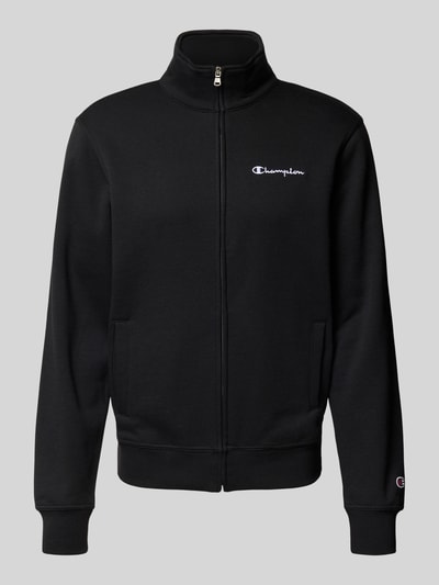 CHAMPION Sweatjacke mit Label-Stitching Black 2