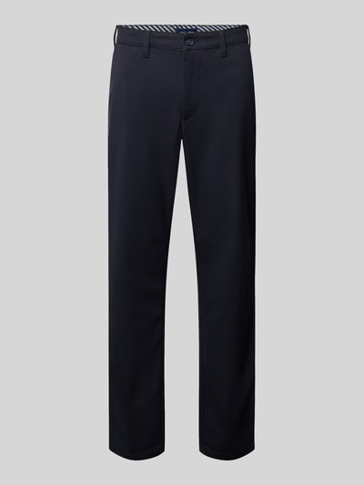 Productfoto, Hose met Gesäßtaschen van Christian Berg Men, donkerblauw, Materiaalmix met viscose, regular fit, knoop- en ritssluiting, achterzakken, Bandwijdte maat 50: 46 cm, Binnenbeenlengte maat 50: 80 cm