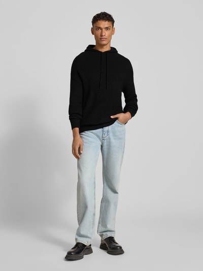 Antony Morato Strickpullover mit Kapuze Black 1