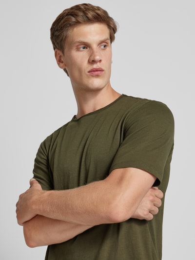 Jack & Jones T-shirt z okrągłym dekoltem model ‘BASHER’ Oliwkowy 3