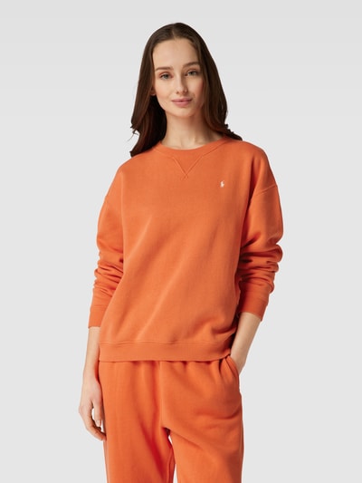 Polo Ralph Lauren Regular fit sweatshirt met labelstitching Oranje - 4