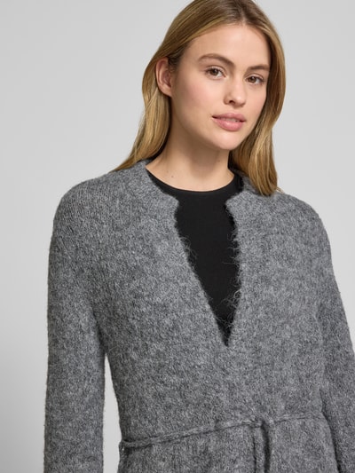 FREE/QUENT Gebreid jack met wol, model 'LULU' Donkergrijs - 3