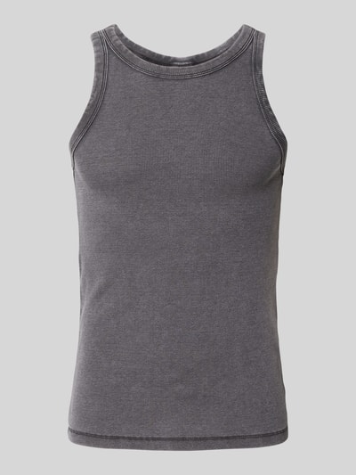 Jack & Jones Tanktop in Ripp-Optik Modell 'CONCRETE WASHED' Anthrazit 1