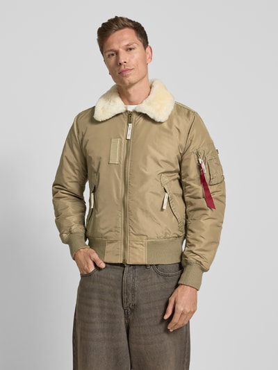 Alpha Industries Jacke mit Reißverschluss Modell 'INJECTOR' Khaki 4
