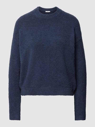 Jake*s Casual Sweatshirt met badstof Donkerblauw - 2