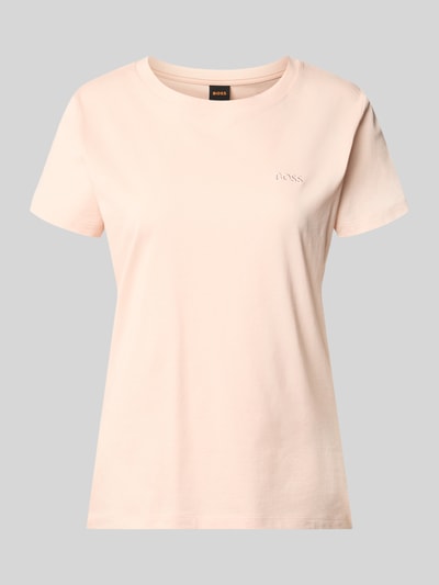 Produktfoto, Regular Fit T-Shirt aus reiner Baumwolle Modell 'ESOGO' von BOSS Orange, Optik: Unifarben, Label-Schriftzug, Rundhals, Kurzarm