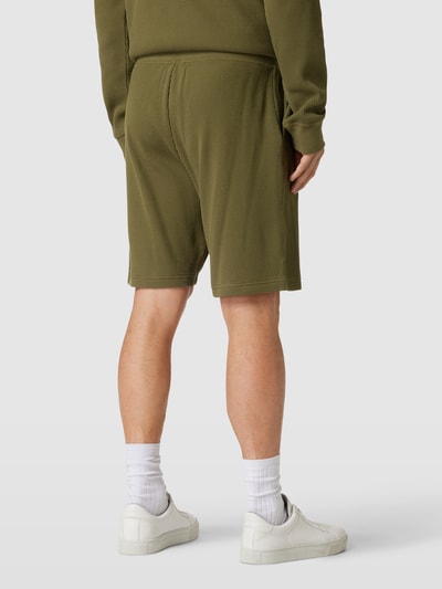 Tommy Hilfiger Sweatshorts mit Waffelstruktur Modell 'MONOTYPE' Khaki 5