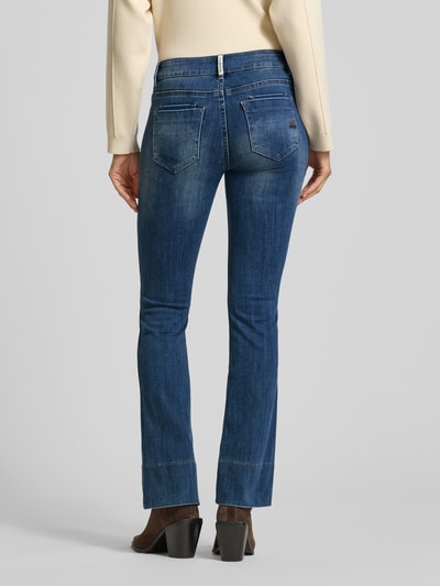 Buena Vista Bootcut Jeans im Used-Look Blau 5