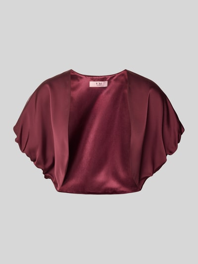 V.M. Bolero met design met korte mouwen Bordeaux - 2