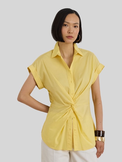 Lauren Ralph Lauren Regular Fit Bluse aus Baumwoll-Mix GELB 4