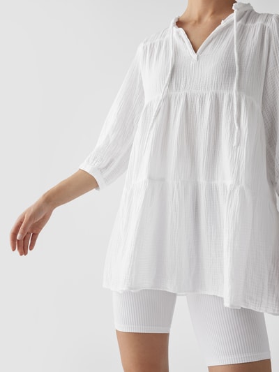 Honorine Minikleid mit Strukturmuster Weiß 6