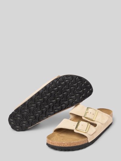 Birkenstock Sandalen mit Dornschließe Modell 'Arizona' Beige 4