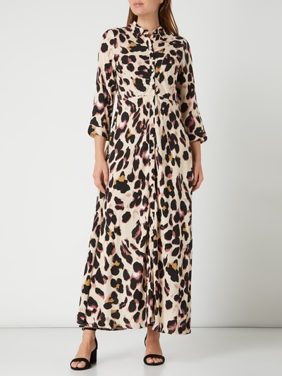 YAS Kleid mit Leopardenmuster  Sand 1