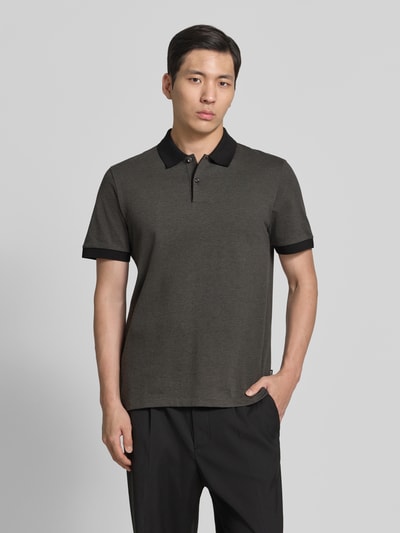 BOSS Regular Fit Poloshirt aus reiner Baumwolle Modell 'H-PARLAY 102' Black 4
