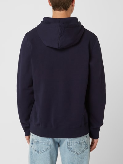 Wood Wood Hoodie van katoen, model 'Ian' Marineblauw - 5