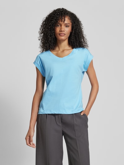 Esprit T-shirt met kapmouwen Turquoise - 4