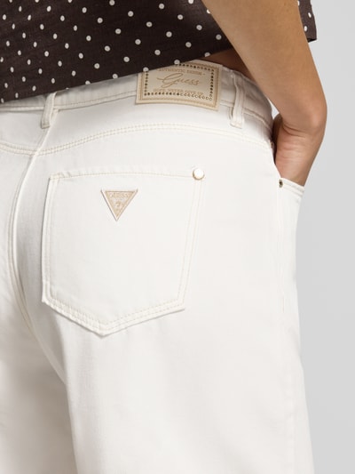 GUESS wide fit korte broek met lyocellgehalte in denimlook Wit - 3
